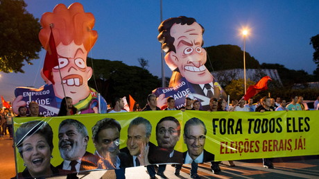 Gezielte Verhöhnung auf Brasiliens Straßen: Proteste gegen Präsidentin Dilma Rousseff
