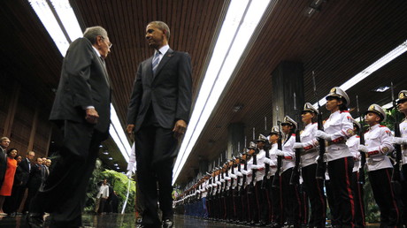US-Präsident Barack Obama trifft Kubas Präsident Raul Castro