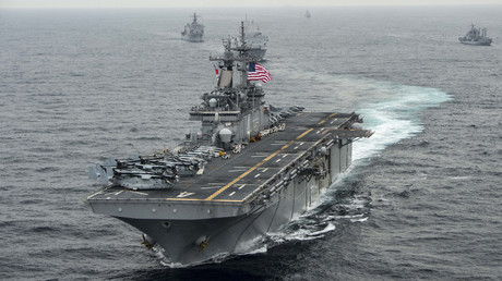 Die USS Boxer bei einem Manöver im Östlichen Meer im März 2016.
