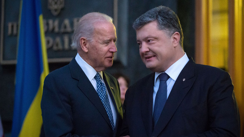 US-Vize Joe Biden soll Poroschenko mit einer Milliarde US-Dollar erpresst haben