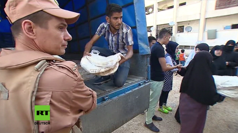 Syrien: Russisches Militär lässt Tausende Brote für Bewohner Aleppos backen
