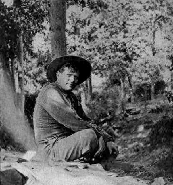  Jack London auf seiner Ranch in Sonoma County, Kalifornien, 1914