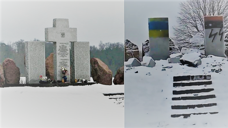 Denkmal für polnische Nazi-Opfer in der Ukraine gesprengt - Rechter Sektor im Verdacht 