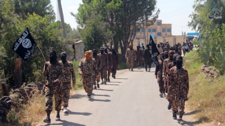 Kämpfer der IS-Organisation Chalid ibn Walid.