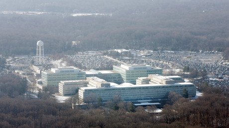 Die Zentrale der CIA in Langley, Virginia, aus der Vogelperspektive. 